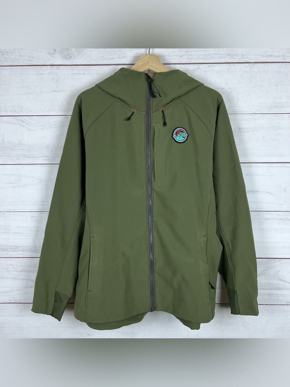 First Lite Women’s Catalyst Jacket Size XL Green Soft Shell Hunting